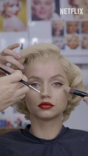 Inside Ana de Armas's makeup trailer for #blonde #marilynmonroe | Blonde Movie