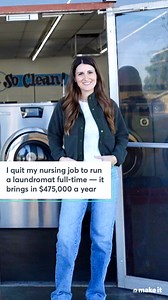 Cami sold her home and bought a working laundromat in Arizona for $300,000. Less than three years later, she quit her nursing job to run the laundromat full-time. It brought in roughly $475,000 in revenue in 2024, including about $119,000 in profits. | CNBC Make It