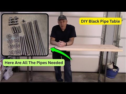 How To Make This Great Looking Black Pipe Table