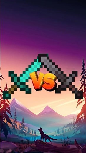 Diamond Sword VS Netherite Sword | Minecraft Comparison Shorts #minecraft #shorts