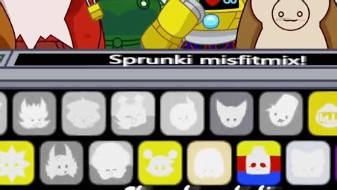 极度可爱的模组！Sprunki MISFITMIX正式版全角色演示！