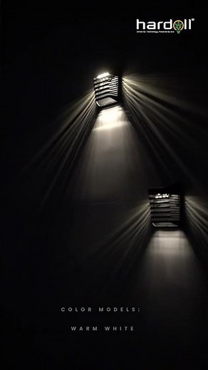 Hardoll's solar wall lights offer efficient, wire-free illumination for your home.​