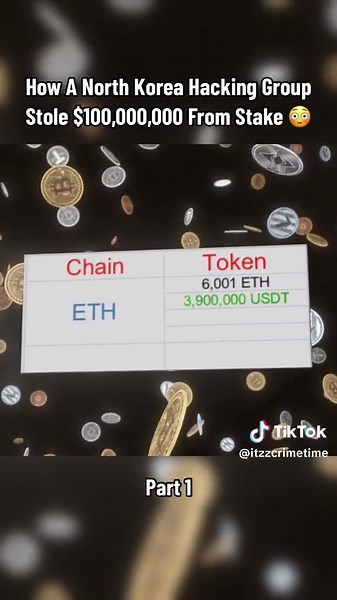 How A North Korea Hacking Group Stole $100,000,000 From Stake 😳 #crime #stake #casino #money #fyp #trending #police #news #cops