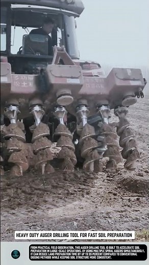 Heavy Duty Auger Drilling tool for fast soil preparation #tools