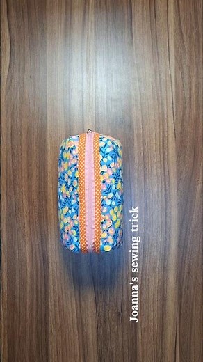 🪡DIY Box Pouch Sewing Tutorial :Easy Zippered Makeup Bag Pattern for Beginners(diy)#shorts #sewing