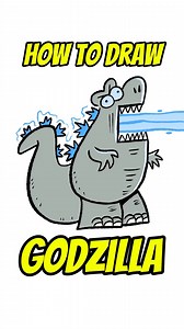 12 reactions | Here’s a fun way to draw cartoon Godzilla using the letter ‘E’ #arteducationforkids #artideas #easytodraw #godzilla | Drawing with Steve Harpster | Facebook