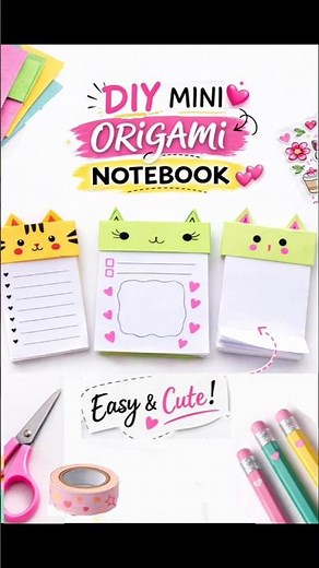 Make a Cute Origami Notebook in 1 Minute | DIY Paper Craft