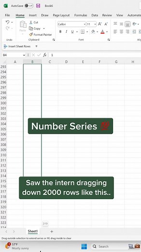 Saved his pointer finger #spreadsheets #exceltips #tiktoktaughtme #excel