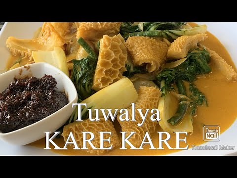 KARE KARE (tuwalya ng baka) O BEEF TRIPE (Recipe