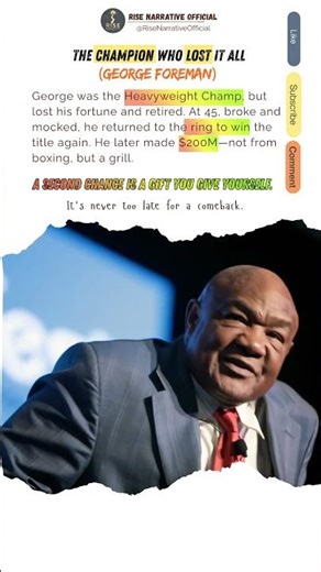 The Legend of the Grill | George Foreman | He Lost His Fortune at 45… Then He Built an Empire