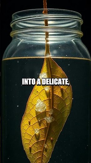 Crystal Leaves: Grow Alum Crystals on a Real Leaf at Home