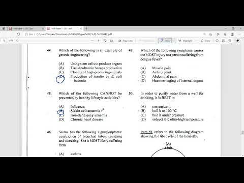 CXC/CSEC Human and Social Biology 2017 past paper part 2