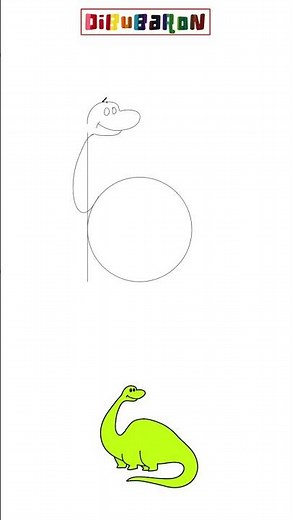 Dibujando un Dinosaurio paso a paso | Dibujos fáciles
