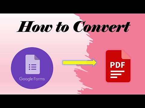 How to Convert Google Forms into PDF Format Along With Answer Key