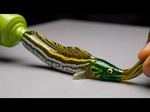 Squeezing SEA ANIMALS Out of a Paint Tube?! 😳✨ Oddly Satisfying AI