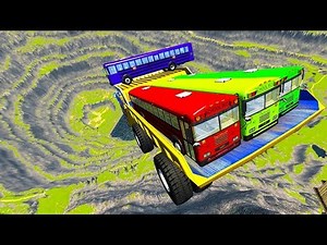 BeamNG drive - Leap Of Death Car Jumps & Falls