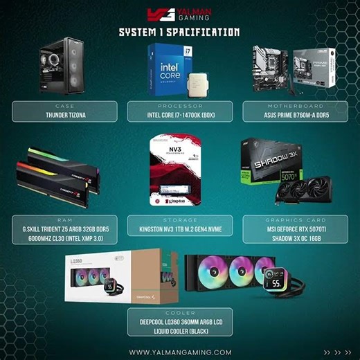 🔥 Another customer just ordered TWO high-end builds from Yalman Gaming’s mega deals! 🚀