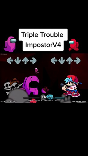 Triple Trouble Impostor V4 - Friday Night Funkin Among Us Mod