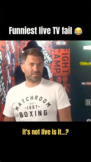 😂 Eddie Hearn said WHAT on Live TV?! #boxing #eddiehearn #fail #bloopers #funny