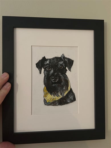 Hand-drawn Custom Pet Portraits: Mixed Media - Etsy