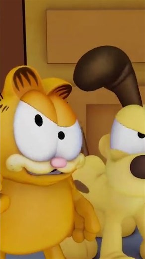 👗 Disfrazándonos con los gemelos 👗 #shorts #Garfield #dibujos animados #animación
