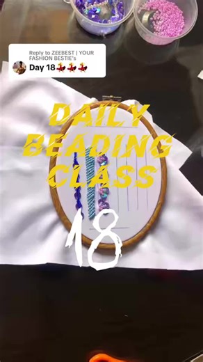 #beadingforbeginners #beadingclass #fabricbeadingtutorial #learnhowtobead #fashiondesigner