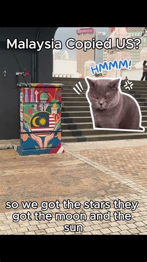 Same same but different😳 #malaysia #america #americanflag #malaysian #solotravel #travelshorts #fyp