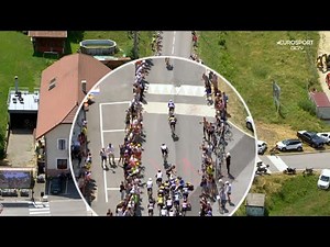 Énorme Chute à cause d'un Spectateur Étape 15 Tour de France 2023 - Jumbo Visma Marqué // Cyclisme