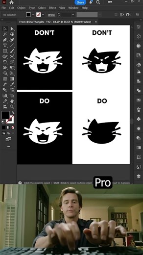 Beginner Vs Pro tutorial #artist #art #designer #graphicdesign #photoshop #tips