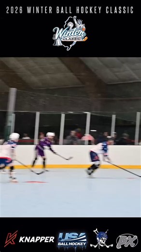 Playoff pressure, extra space, and the Royals cash in on the power play versus the Americans. @ball.hockey.winter.classic @rosecityroyals | USA Ball Hockey