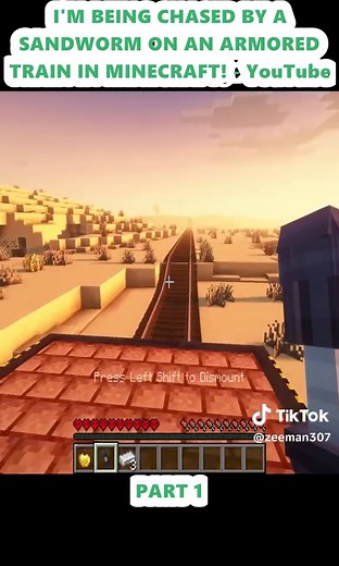I'M BEING CHASED BY A SANDWORM ON AN ARMORED TRAIN IN MINECRAFT! - YouTube (1)