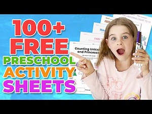 100+ BEST Preschool/Kindergarten Worksheets (FUN Preschool Activities)