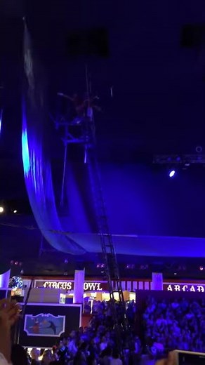 Trapeze triple somersault at the Circus Circus Las Vegas