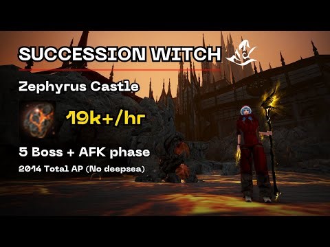 BDO | Succession Witch Zephyrus Castle | 5 Boss + AFK Phase | Gearlet Grind :)