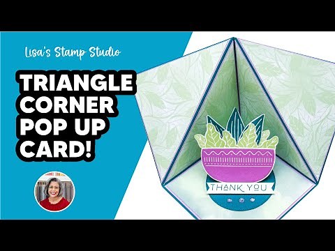 Create a Triangle Corner Pop Up Card