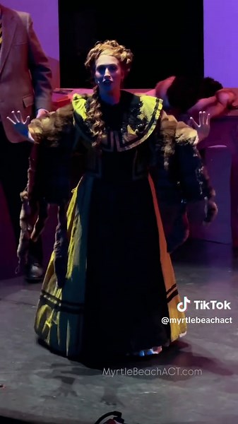 Another favorite moment from Phantom of the Opera. These talented students embraced a new vocal style with courage and grace, capturing the grandeur and drama this music deserves. Carlotta commands the stage — and our hearts — demanding adoration and we are here for it!