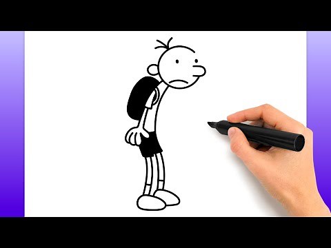Cómo Dibujar A Greg De Diary Of A Wimpy Kid (Tutorial De Dibujo Fácil)