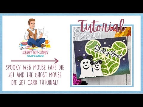 Create a Glow in the Dark Halloween Card | Ghost Mouse & Spooky Web Mouse Ears Die Tutorial