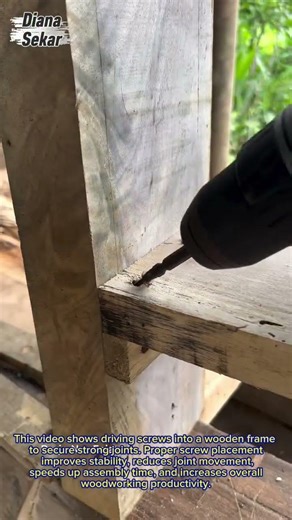 Strong Wood Frame Assembly | Fast Screw Installation Technique