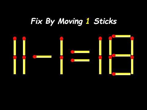 20 Fun Matchstick Puzzles To Improve IQ