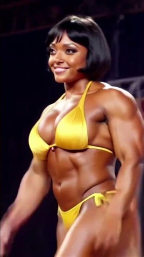 Bodybuilder SLAYS Stage: Watch Her Flex & Pose! #shorts