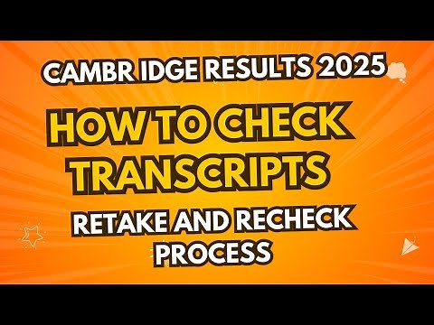 Cambridge results 2025 | How to check transcripts | Process of Recheck and Retake | WS Studio