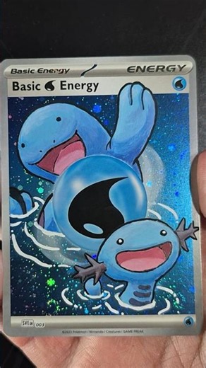 Holo Pokemon energy art card!