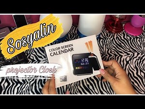 Projector clock unboxing || color screen calendar : Lakas makasusyal