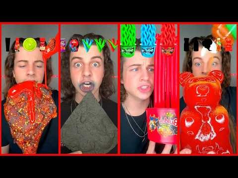 “EXTREME Korean Street Food ASMR 🤤🔥 Big Bites & Crunch!”#koreanasmr #asmreating