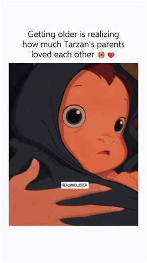 Realmindluster on Instagram: "❤️ Interesting Fact: Tarzan (1999) — The emotionally raw opening sequence, which depicts Tarzan’s human parents building a life and facing a tragic fate, is unique among Disney animated films for its intense, wordless emotional storytelling, set powerfully to Phil Collins’ original song, “Two Worlds.” This segment, which features no dialogue from the parents, was intentionally designed by the filmmakers to communicate the depth of their love and sacrifice through an