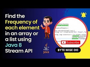 Java 8 Streams: Find Frequency of Each Element in a List or Array! 📈