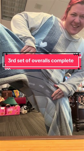 I completed my third pair of overalls! Absolutely love this flip from quilted blanket to cozy overall! . . . . I #upcycled a quilted blanket into oversized overalls. . . . The stitching may not be perfect but the overalls are perfect for me! #thriftflip #upcycling #sewing #signer
