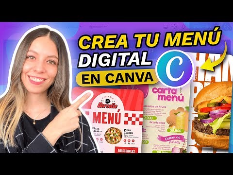 COMO HACER UN MENU DIGITAL EN CANVA GRATIS 😱