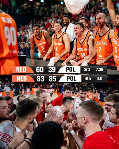 1.8M views · 20K reactions | 21-POINT COMEBACK 勞 Poland  resurrected and survived from down 21 against Netherlands  #FIBAWC | FIBA | Facebook